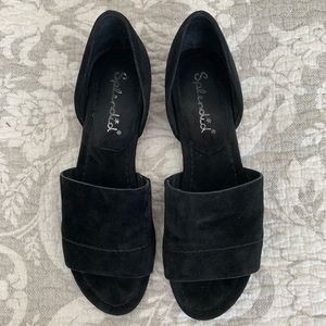 Splendid Tamia suede open toe flats